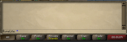 Chat channel typing modes